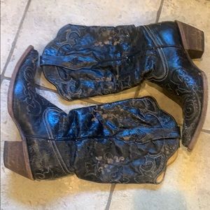 Corral Women's Vintage Black Cowboy Boots